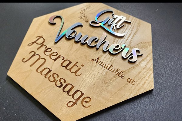 Business voucher sign